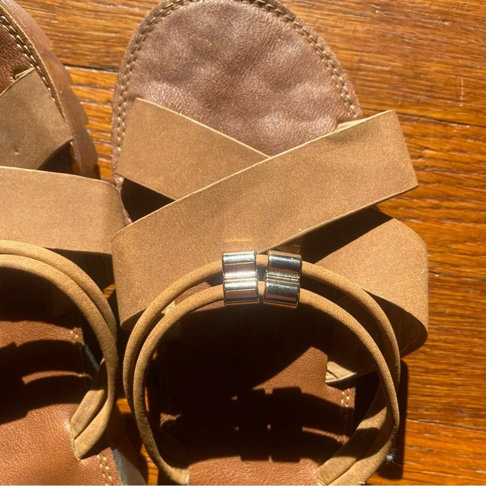 SHEIN Tan Strappy Women's Sandals